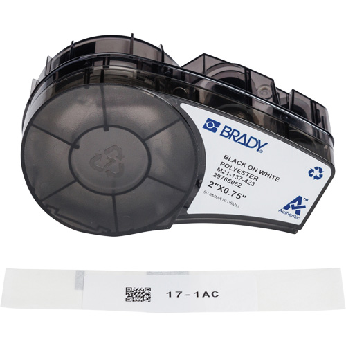 Harsh Environment Multi-Purpose Labels with Ribbon, Black Brunswick Fyr & Safety