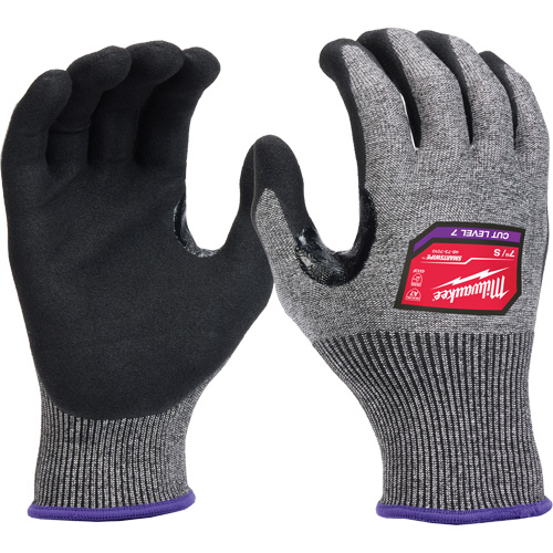 Gants enduits par trempage &agrave; dext&eacute;rit&eacute; &eacute;lev&eacute;e, Taille Petit, Calibre 18, Rev&ecirc;tement Nitrile, Enveloppe en Nylon/Poly&eacute;thyl&egrave;ne/Tungst&egrave;ne, ASTM ANSI niveau A7/EN 388 niveau 4 Brunswick Fyr & Safety