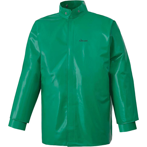 J43 380 Manteau CA-43 ignifuge et r&eacute;sistant aux produits chimiques et aux acides, Petit, Vert Brunswick Fyr & Safety