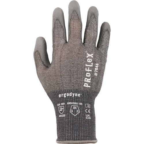 ProFlex 7025 Cut-Resistant Gloves, Small, 18 Gauge, Polyurethane Coated, ASTM ANSI Level A2/EN 388 Level B Brunswick Fyr & Safety