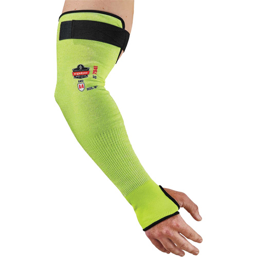 Manche de protection contre la coupe ProFlex 7941-PR, TenaLux, 18", ASTM ANSI niveau A4/EN 388 niveau D, Lime haute visibilit&eacute; Brunswick Fyr & Safety