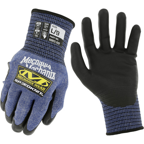 Gants r&eacute;sistants aux coupures SpeeKnit S2EC03, Taille Petit/7, Calibre 18, Rev&ecirc;tement Ur&eacute;thane, Enveloppe en PEHP/Tungst&egrave;ne, ASTM ANSI niveau A7/EN 388 niveau F Brunswick Fyr & Safety