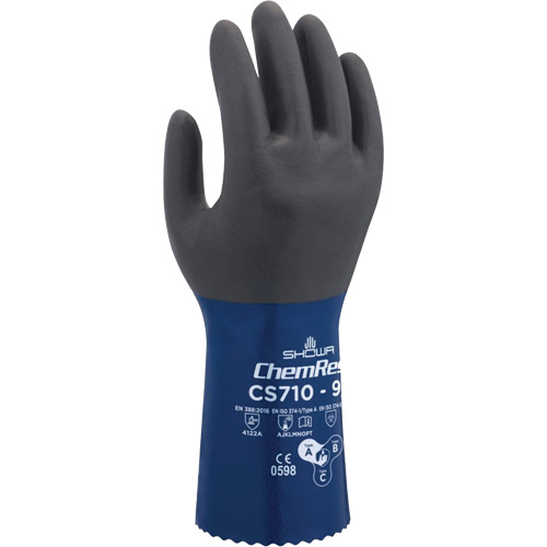 CS710 Chemical-Resistant Gloves, Size 7, 12" L, Polyester Brunswick Fyr & Safety