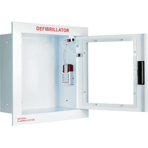 Fully Recessed Large Cabinet with Alarm, Zoll AED Plus&reg;/Zoll AED 3/Cardio-Science/Physio-Control For, Non-Medical Brunswick Fyr & Safety