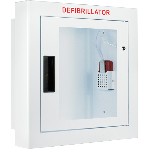 Semi-Recessed Large Cabinet with Alarm, Zoll AED Plus&reg;/Zoll AED 3/Cardio-Science/Physio-Control For, Non-Medical Brunswick Fyr & Safety
