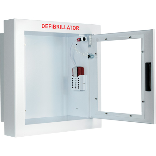 Semi-Recessed Large Cabinet with Alarm, Zoll AED Plus&reg;/Zoll AED 3/Cardio-Science/Physio-Control For, Non-Medical Brunswick Fyr & Safety
