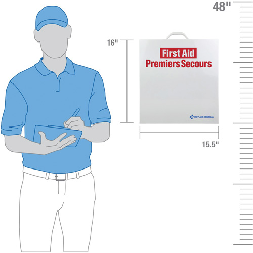 Armoire pour premiers soins SmartCompliance, R&eacute;pond &agrave; la norme CSA Z1220-17 type 2 environnements &agrave; faible risque, Moyen (26-50 travailleurs) Brunswick Fyr & Safety