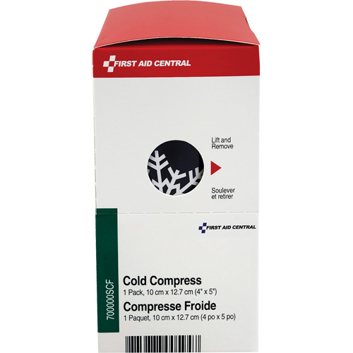 SmartCompliance&reg; Refill Instant Compress, Cold, Single Use, 4" x 5" Brunswick Fyr & Safety