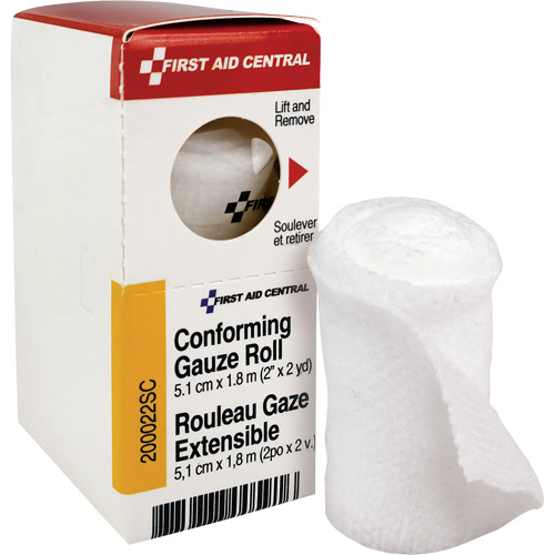 SmartCompliance&reg; Refill Conforming Stretch Gauze Bandage, Roll, 6' L x 2" W, Sterile, Medical Device Class 1 Brunswick Fyr & Safety