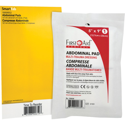 SmartCompliance&reg; Refill Abdominal Trauma Pads Brunswick Fyr & Safety