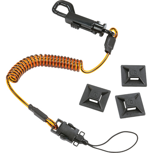 Squids 3151 Coil Lanyard Swivel Hook and Detachable Loop Brunswick Fyr & Safety