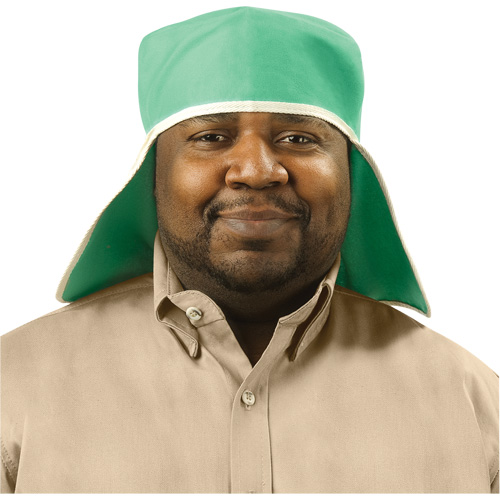 Weldlite Welding Cap With Neck Drape, One Size, Green Brunswick Fyr & Safety