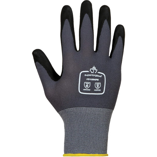 Dexterity&reg; High-Abrasion Gloves, 2X-Small/5, Foam Nitrile Coating, 15 Gauge, Nylon/Cotton Shell Brunswick Fyr & Safety