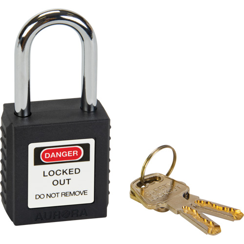 Lock for Lockouts, Safety Padlock, Keyed Different, Thermoplastic, 1-1/2" Width Brunswick Fyr & Safety