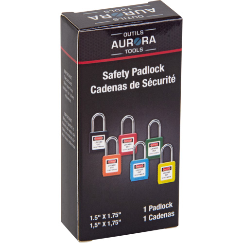 Lock for Lockouts, Safety Padlock, Keyed Different, Thermoplastic, 1-1/2" Width Brunswick Fyr & Safety