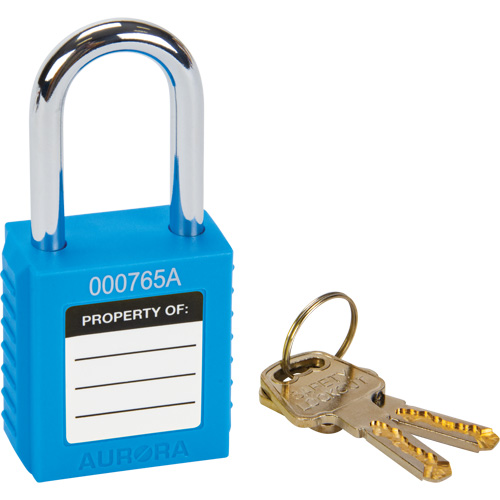 Lock for Lockouts, Safety Padlock, Keyed Different, Thermoplastic, 1-1/2" Width Brunswick Fyr & Safety