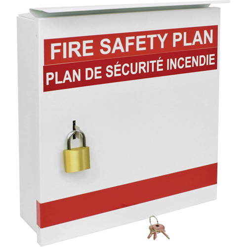 Boîte pour plan de s&eacute;curit&eacute; en cas d'incendie Brunswick Fyr & Safety