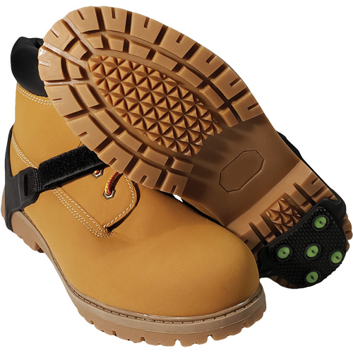 Icetred Heel Traction Device, Rubber/Tungsten Carbide, Stud Traction, One Size Brunswick Fyr & Safety