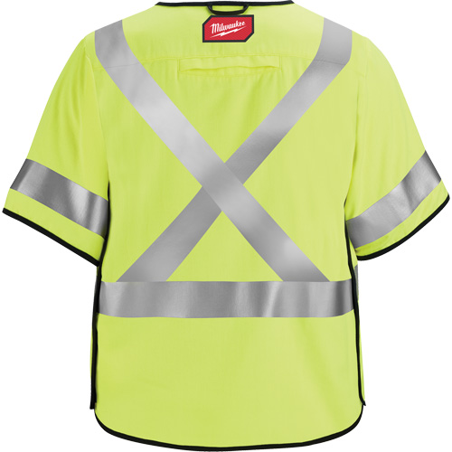 Breakaway Mesh Safety Vest, Black/High Visibility Lime-Yellow, Medium/Small Brunswick Fyr & Safety