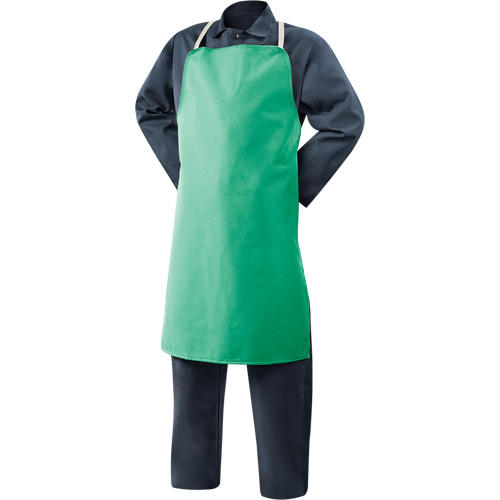 Tablier en coton ignifuge Weldlite, Salopette, 36" lo, Vert Brunswick Fyr & Safety