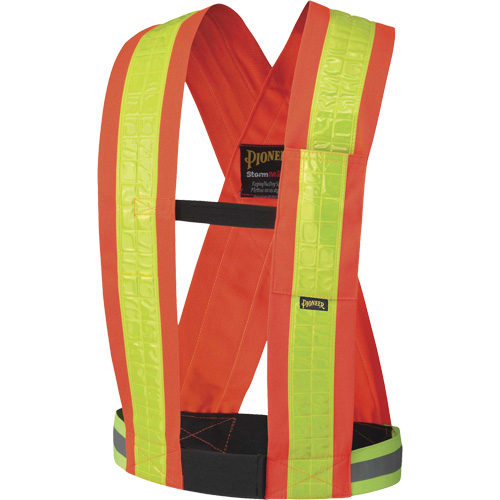 5593 Safety Sash, High Visibility Orange, Yellow Reflective Colour, One Size Brunswick Fyr & Safety