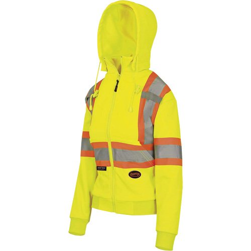 6925W Chandail &agrave; capuche avec fermeture &eacute;clair pour femme, T-petit, Jaune haute visibilit&eacute; Brunswick Fyr & Safety