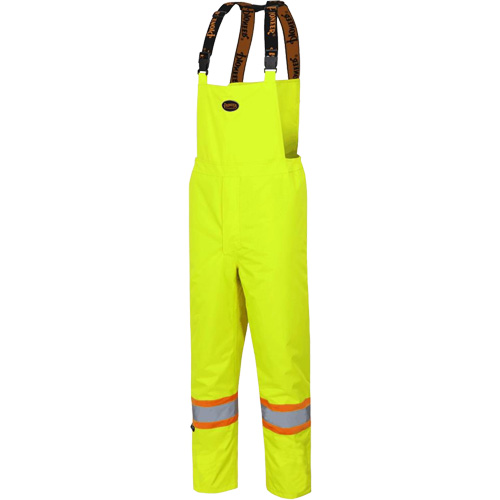 5054 The Rock 300D Insulated Bib Pants, Polyester, Small, High Visibility Lime-Yellow Brunswick Fyr & Safety