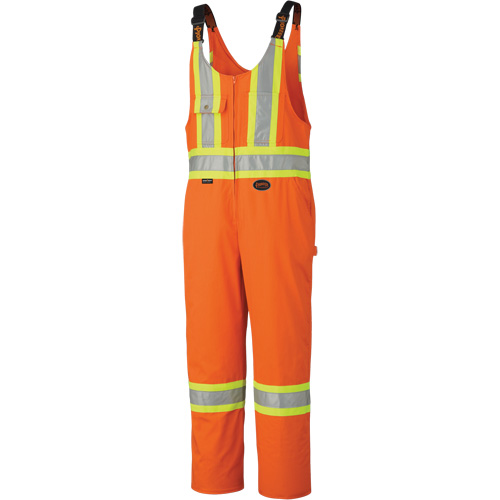 6617Z Safety Overalls with Leg Zippers, Poly-Cotton, 36, High Visibility Orange Brunswick Fyr & Safety