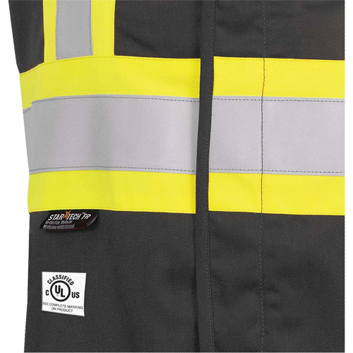 7729 Veste r&eacute;sistante aux arcs &eacute;lectriques FR-Tech, Petit, Noir, 10 cal/cm² Brunswick Fyr & Safety