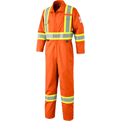 7702T Combinaison FR-Tech contre les arcs, Taille 40 (grand taille), Orange haute visibilit&eacute;, 10 cal/cm² Brunswick Fyr & Safety
