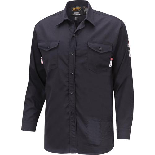 7742 Chemise de s&eacute;curit&eacute; ignifug&eacute;e FR-Tech, Petit, Bleu marin Brunswick Fyr & Safety