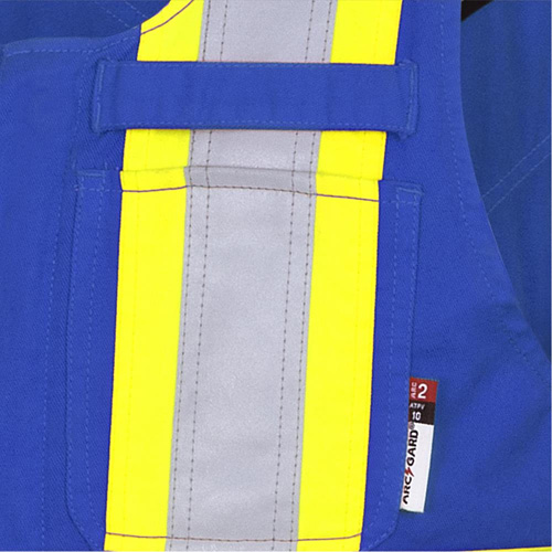 7714 FR-Tech&reg; Flame-Resistant Overalls, Small, Royal Blue Brunswick Fyr & Safety
