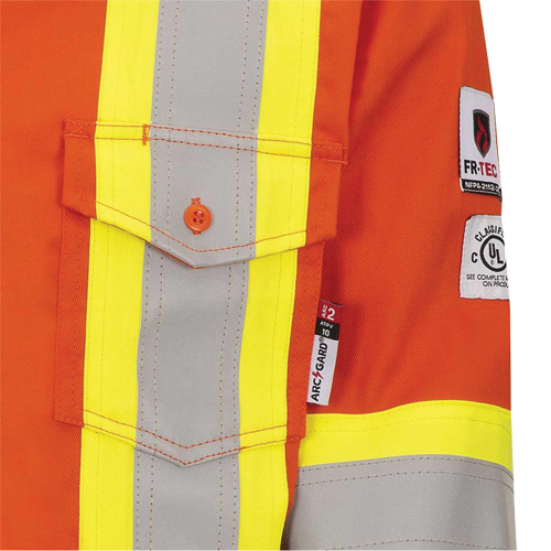 7743 Chemise de s&eacute;curit&eacute; ignifug&eacute;e FR-Tech, Petit, Orange haute visibilit&eacute; Brunswick Fyr & Safety