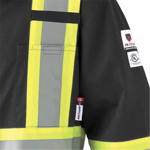 7702BKT Combinaison FR-Tech contre les arcs, Taille 40 (grand taille), Noir, 10 cal/cm² Brunswick Fyr & Safety