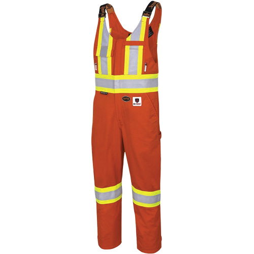 7712 FR-Tech&reg; Flame-Resistant Overalls, Small, High Visibility Orange Brunswick Fyr & Safety