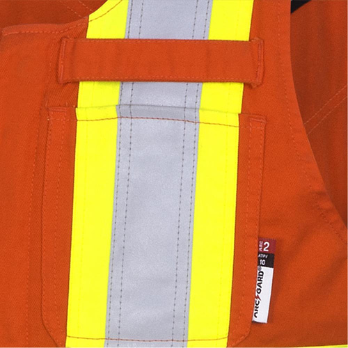 7712 FR-Tech&reg; Flame-Resistant Overalls, Small, High Visibility Orange Brunswick Fyr & Safety
