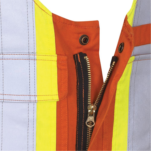 7712 FR-Tech&reg; Flame-Resistant Overalls, Small, High Visibility Orange Brunswick Fyr & Safety