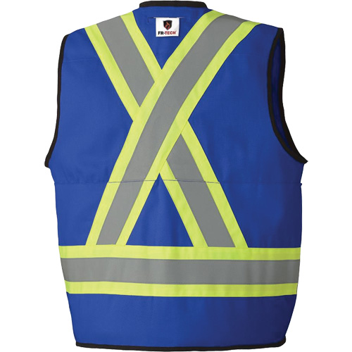7733 Veste d'arpenteur ignifuge et r&eacute;sistant aux arcs &eacute;lectriques FR-Tech, Petit, Bleu royal, 9,7 cal/cm² Brunswick Fyr & Safety