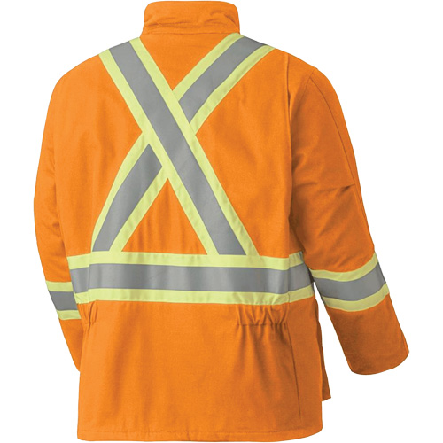5533 Flame-Resistant Safety Parka, Small, High Visibility Orange, 58 cal/cm² Brunswick Fyr & Safety
