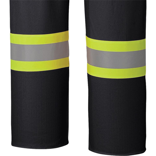 5895BK Flame-Resistant Waterproof Stretch Bib Pants, X-Small, Black Brunswick Fyr & Safety
