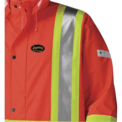 5896 Manteau long imperm&eacute;able et ignifuge, Petit, Orange haute visibilit&eacute; Brunswick Fyr & Safety