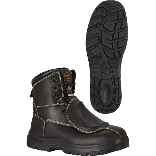 1060 Bottes de s&eacute;curit&eacute; avec protection m&eacute;tatarsienne, Cuir, Taille 10 Brunswick Fyr & Safety
