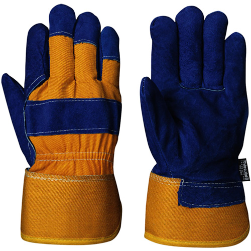 630 Blue Insulated Fitter's Gloves, One Size, Split Cowhide Palm, Boa Inner Lining Brunswick Fyr & Safety