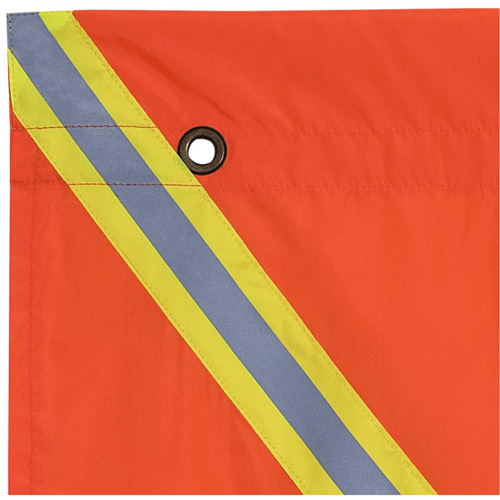 353 Flag with Reflective Tape, Polyester Brunswick Fyr & Safety