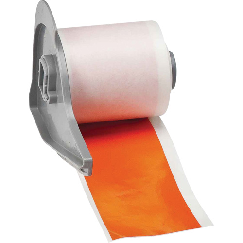 All-Weather Permanent Adhesive Label Tape, Vinyl, Orange, 2" Width Brunswick Fyr & Safety