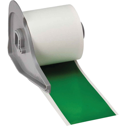 All-Weather Permanent Adhesive Label Tape, Vinyl, Green, 2" Width Brunswick Fyr & Safety