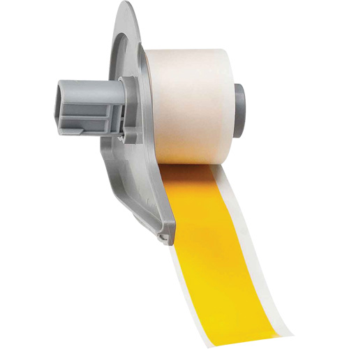 Ruban adh&eacute;sif permanent toutes saisons pour &eacute;tiquettes, Vinyle, Jaune, Largeur de 1" Brunswick Fyr & Safety