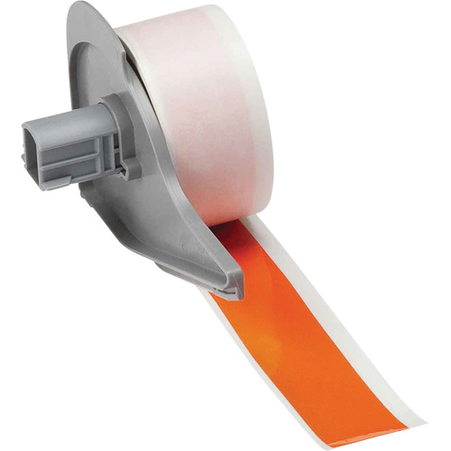 All-Weather Permanent Adhesive Label Tape, Vinyl, Orange, 1" Width Brunswick Fyr & Safety