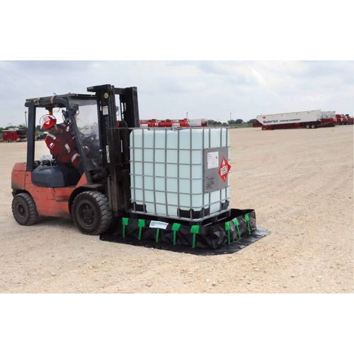 Ultra-Containment Berm&reg;, 179 US gal. Capacity, 4' W x 6' L x 12" H, Stake Wall Brunswick Fyr & Safety