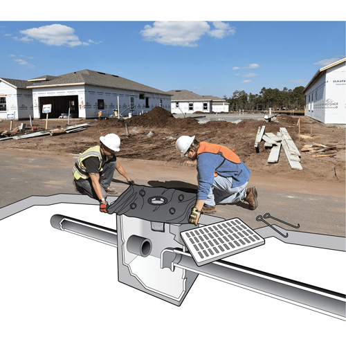 Plus Ultra-Drain Guard&reg; Catch Basin Insert, Oil & Sediment, 48" L x 36" W Brunswick Fyr & Safety